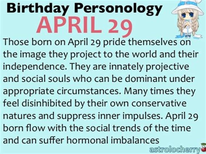 April 29 Birthdays By Profession