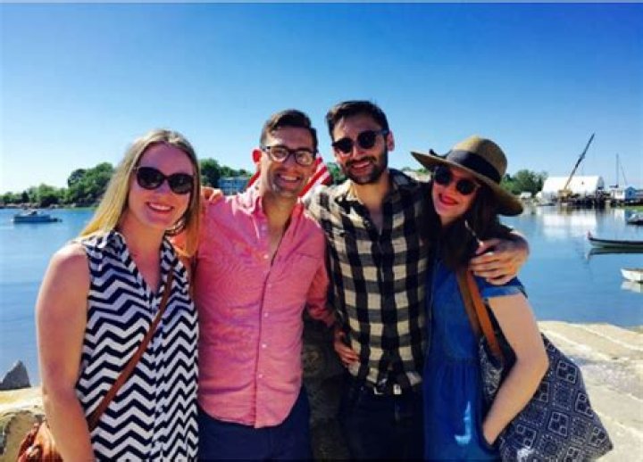 Ben Collins with his freinds