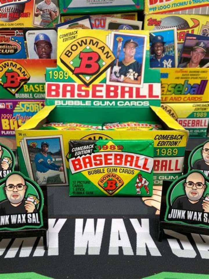 Box of 1989 Bowman Baseball Cards
