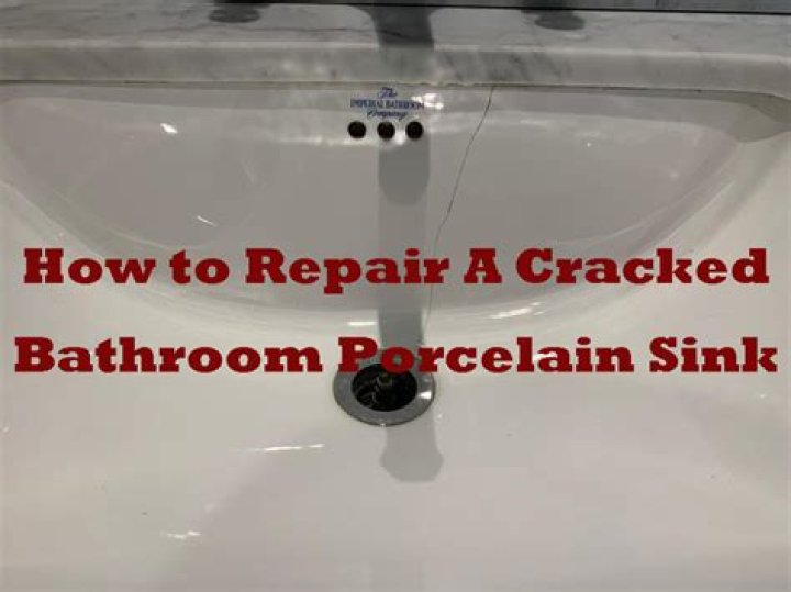 Can a porcelain sink crack be repaired?