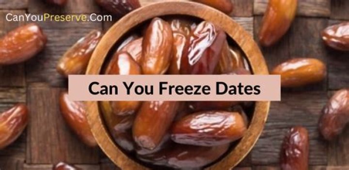 Can you freeze raw dates?