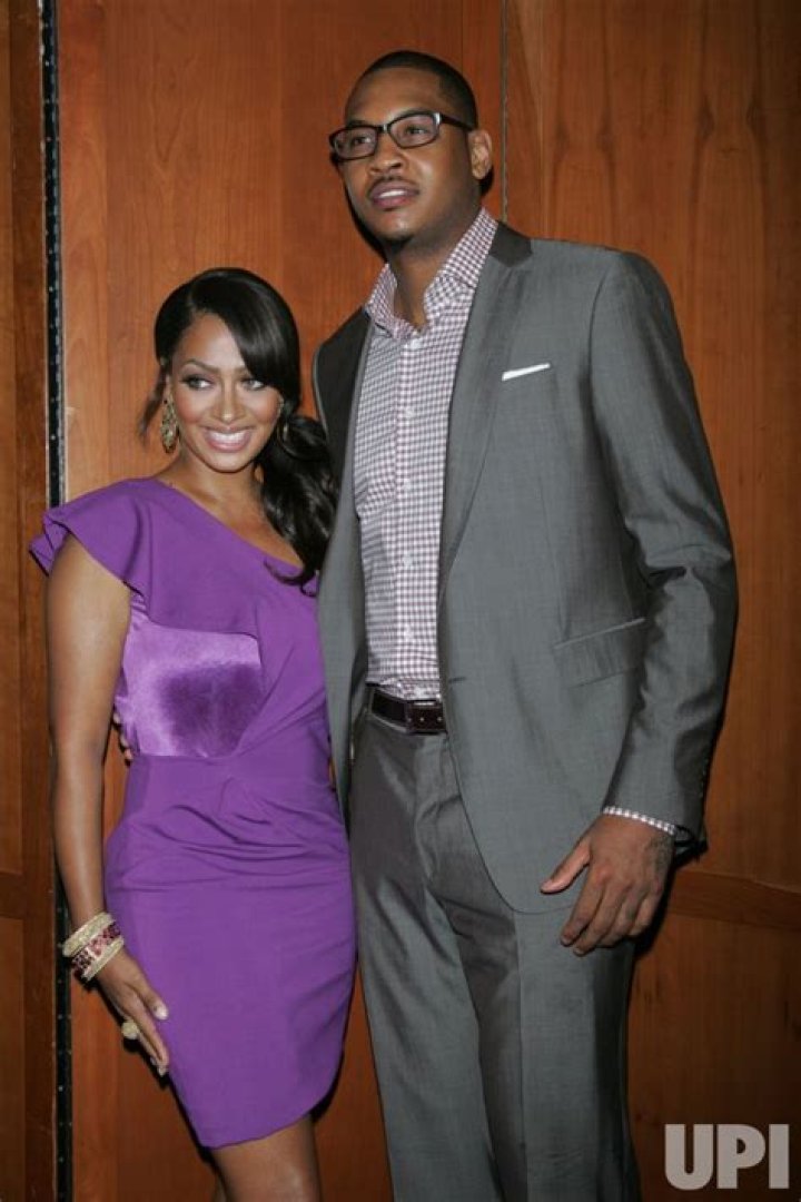 Carmelo Anthony and wife LaLa Anthony attend the 11th Annual Chanel Tribeca Film Festival Artists Dinner on April 18, 2016 at Balthazar Restaurant in New York, New York, USA.photo by Robin Platzer/Twin Images/Photoshot
