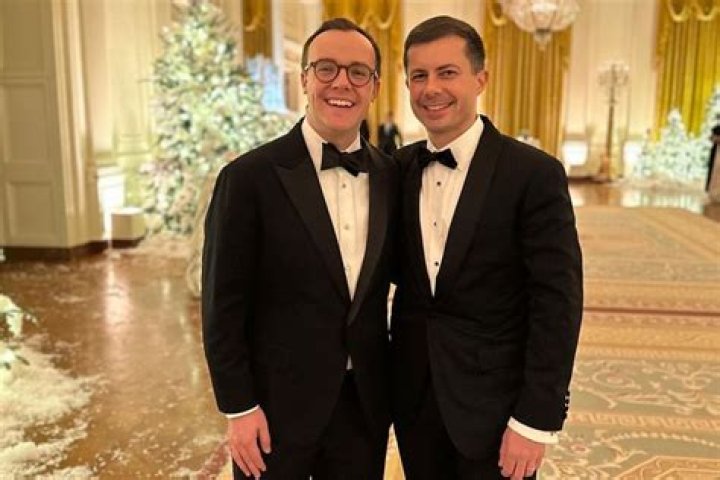 Chasten Buttigieg and Pete Buttigieg first Christmas with twin children!