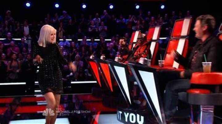 Christina Aguilera at The Voice season 8 event