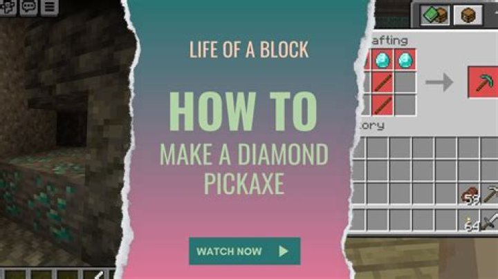 How to Make an Observer in Minecraft 8 Crafting a diamond pickaxe in Minecraft
