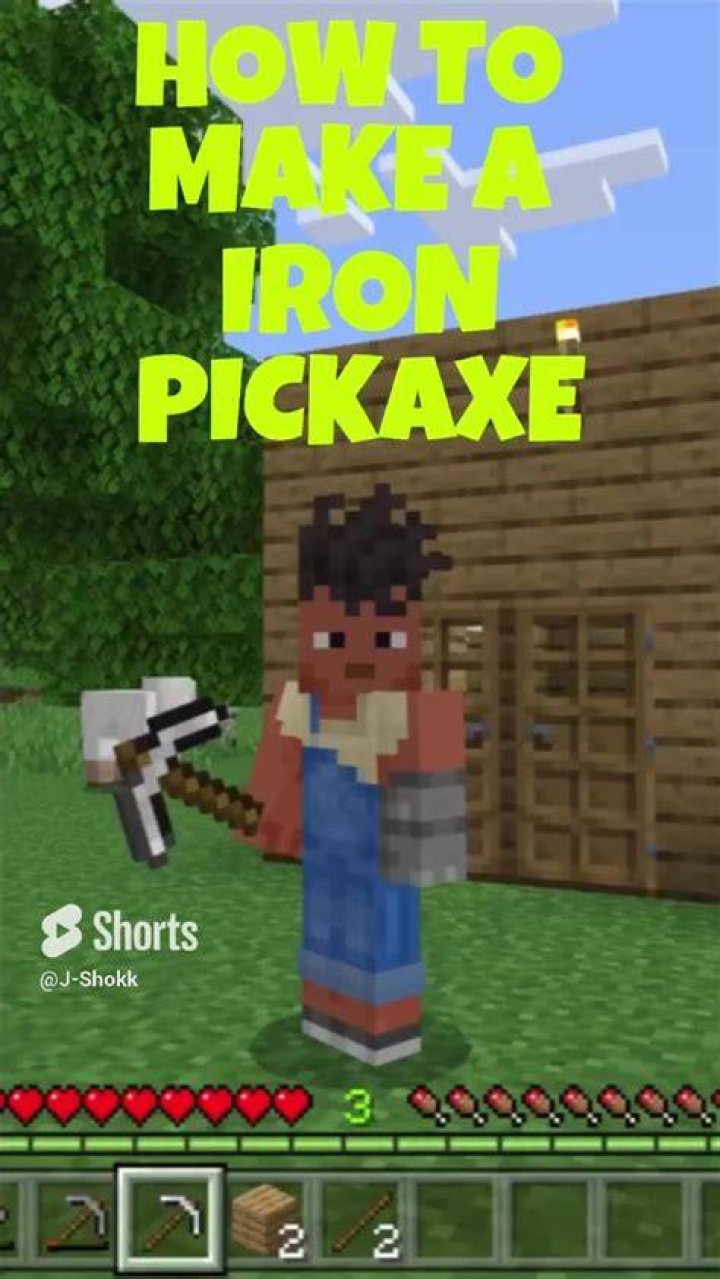 How to Make an Observer in Minecraft 7 crafting an iron pickaxe