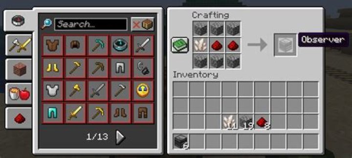 How to Make an Observer in Minecraft 10 Crafting an observer in Minecraft