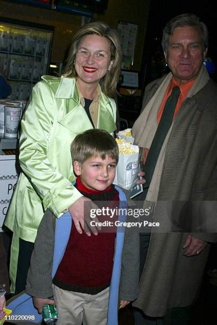 Cynthia McFadden and James Hoge with their son and his friend