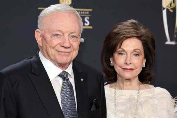 Eugenia and her spouse Jerry Jones at the event