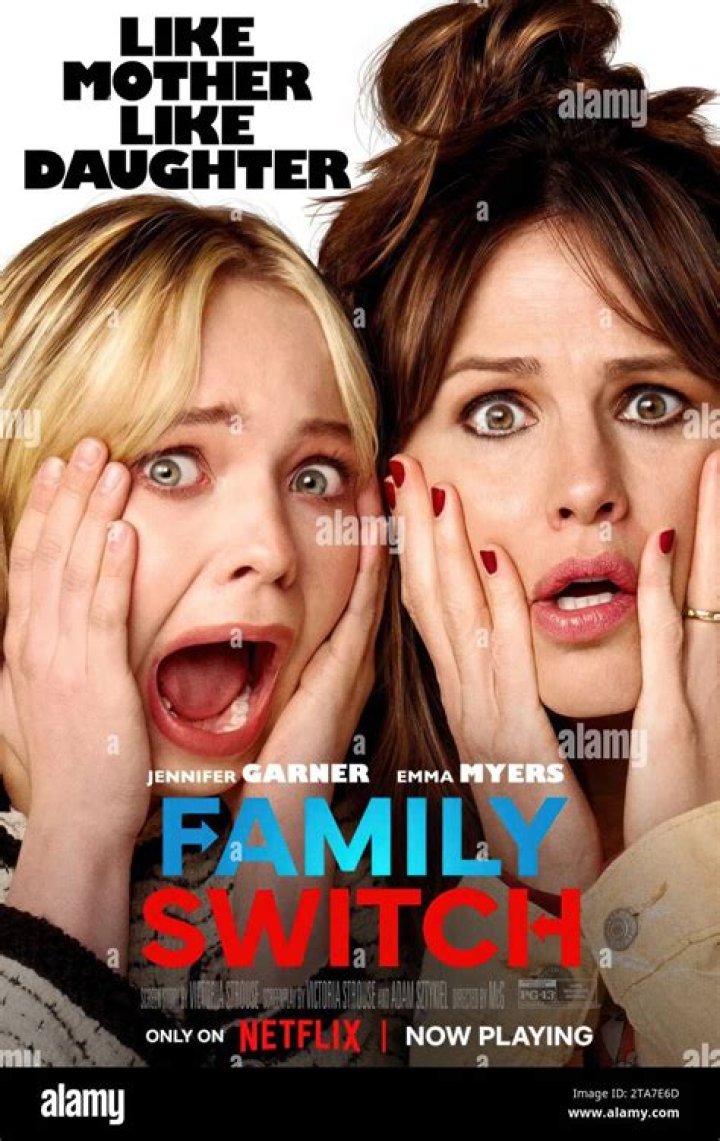 Family Switch – Jennifer Garner as Jess in Family Switch. Cr. Colleen Hayes/Netflix © 2023. Family Switch – Jennifer Garner as Jess in Family Switch. Cr. Colleen Hayes/Netflix © 2023.