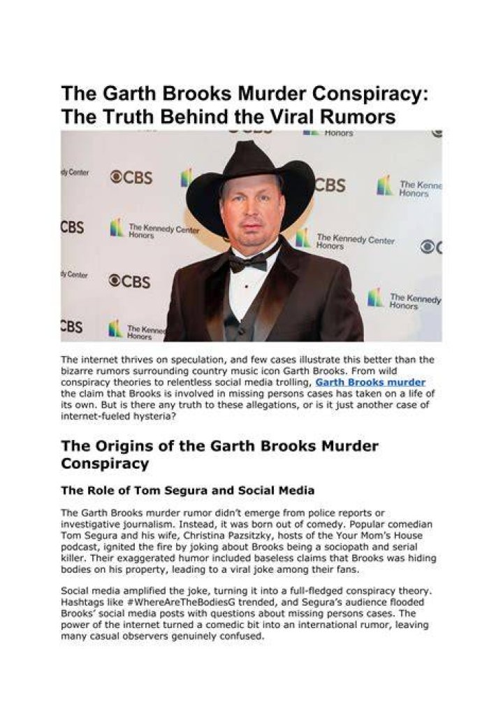 Garth Brooks Missing