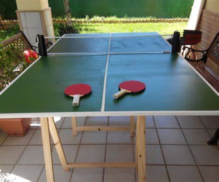 How big is a folded ping pong table?