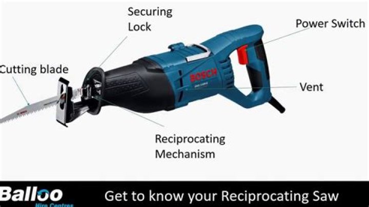 How do I change the blade on a reciprocating saw?