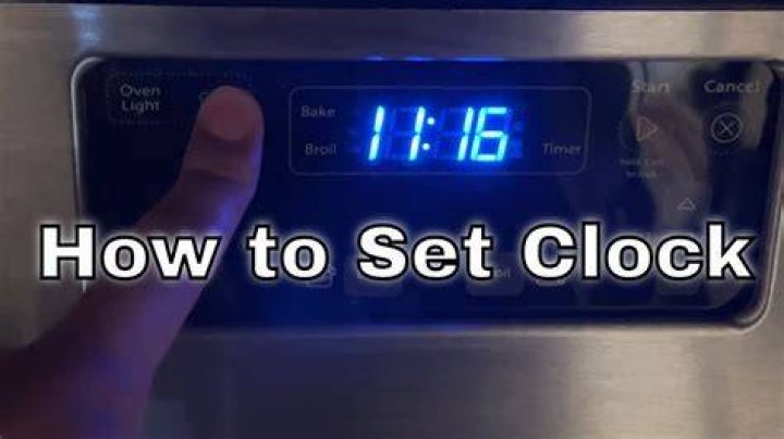How do I set the clock on my Whirlpool oven?