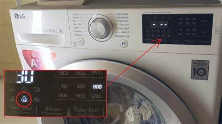 How do I unlock my LG Tromm washing machine?