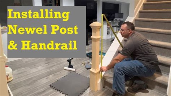 How do you attach a half newel to a wall?