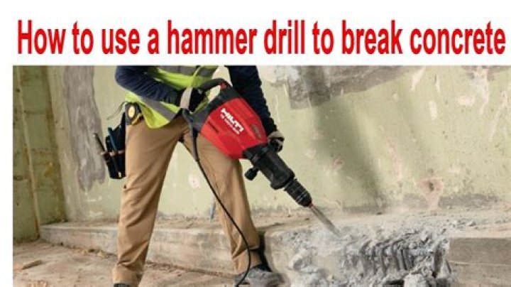 How do you break concrete with a sledge hammer?