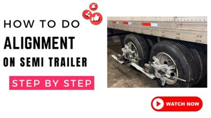 How do you check trailer alignment?