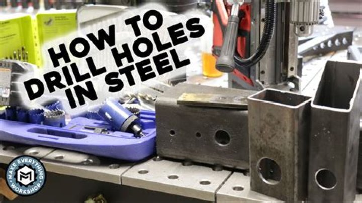 How do you drill a hole in galvanized steel pipe?
