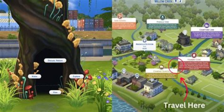 How do you find a cherry tree in Sims 4?