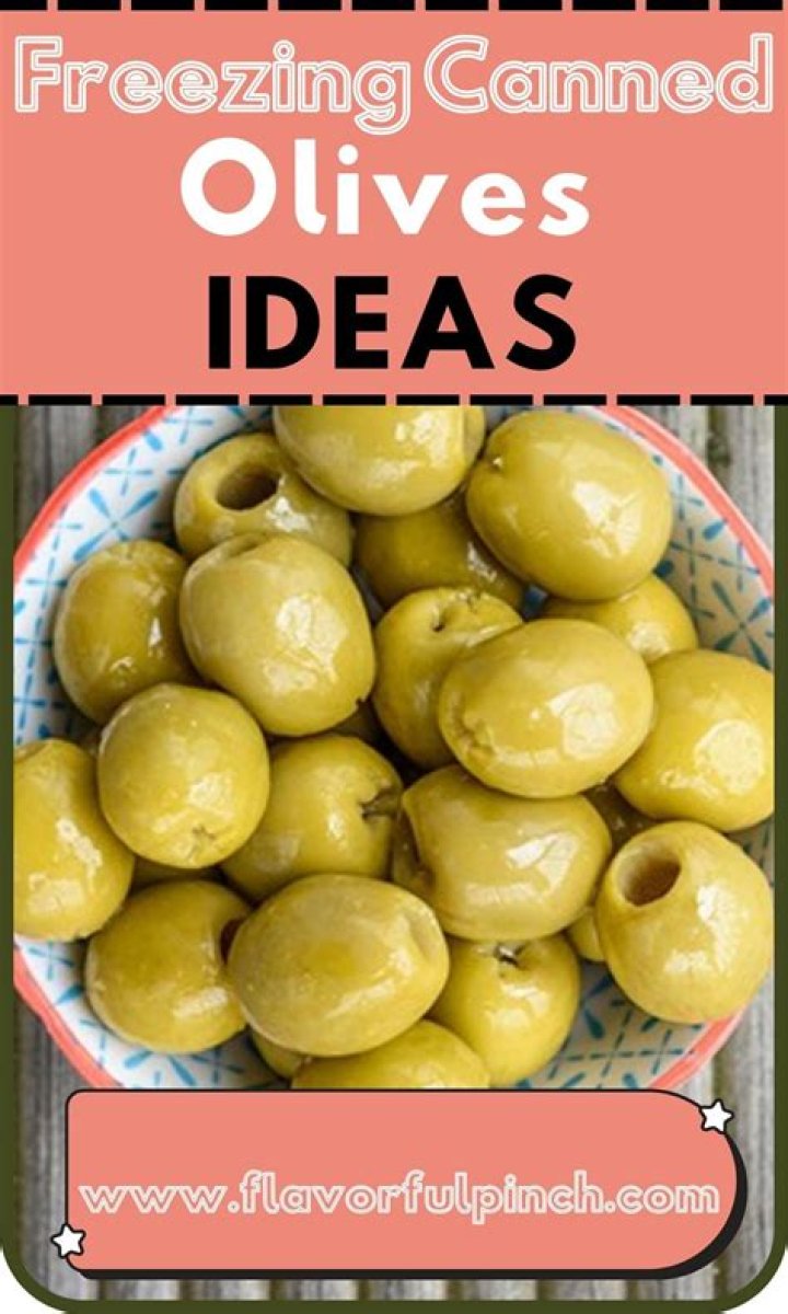 How do you freeze canned black olives?