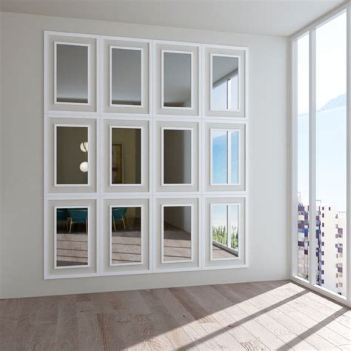 How do you hide mirrors on the wall?