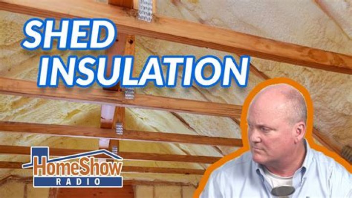 How do you insulate a tin shed?
