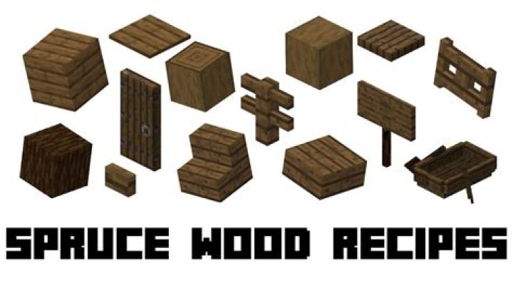 How do you make spruce wood in Minecraft?