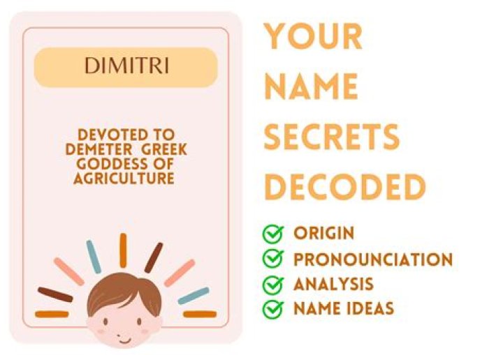 How do you spell the name Dimitri?