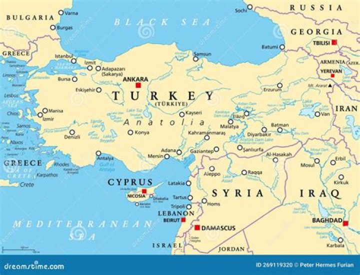 How far is Syria from Turkey?
