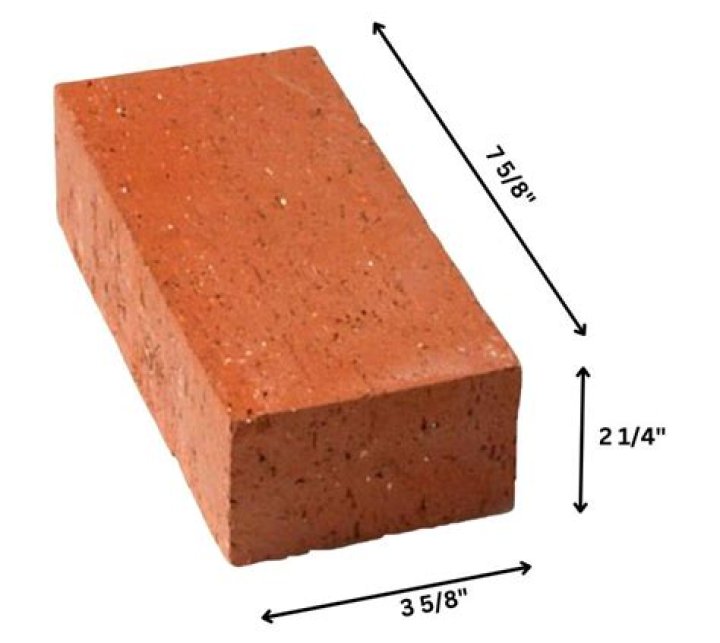 How much does a solid red brick weigh?