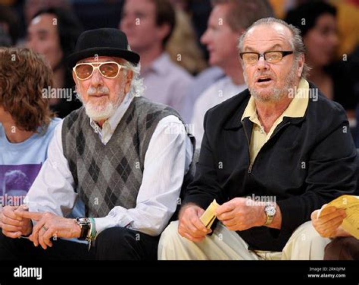 Jack Nicholson and Lou Adler in Lakers Game