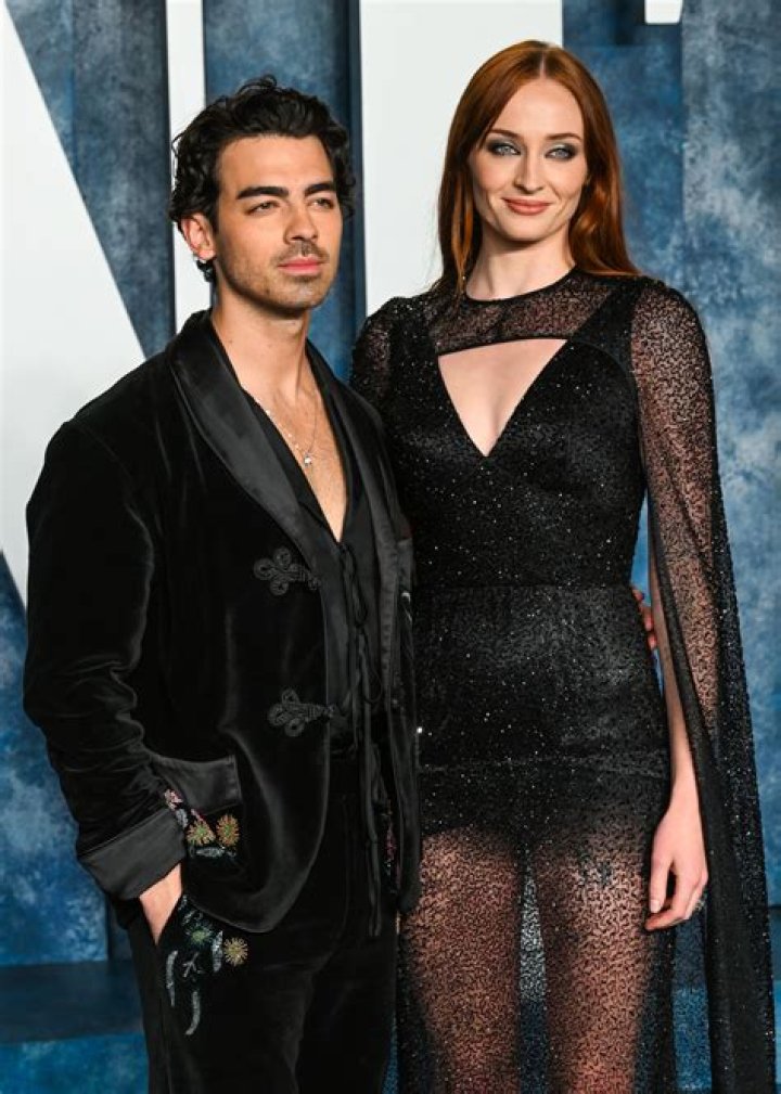 Joe Jonas and Sophie Turner are seen attending the "Cup of Joe" Official Concert After Party at 26 Leake Street on April 14, 2023 in London, England.