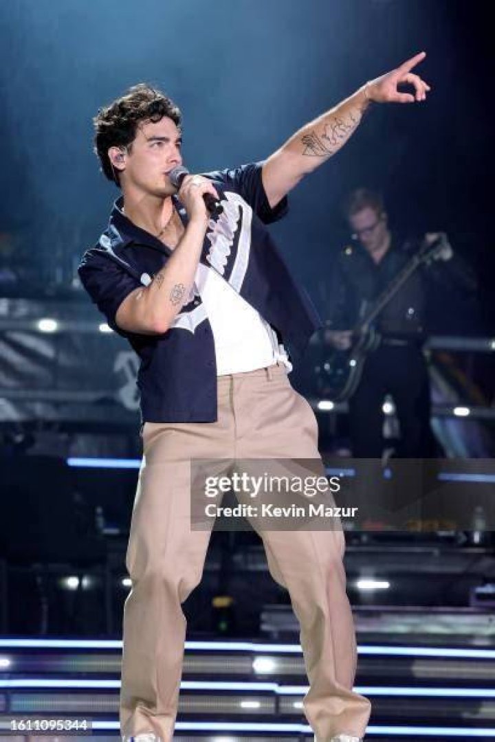 Joe Jonas performs onstage during Jonas Brothers &ldquo;Five Albums, One Night&rdquo; Tour at Little Caesars Arena on August 24, 2023 in Detroit, Michigan.