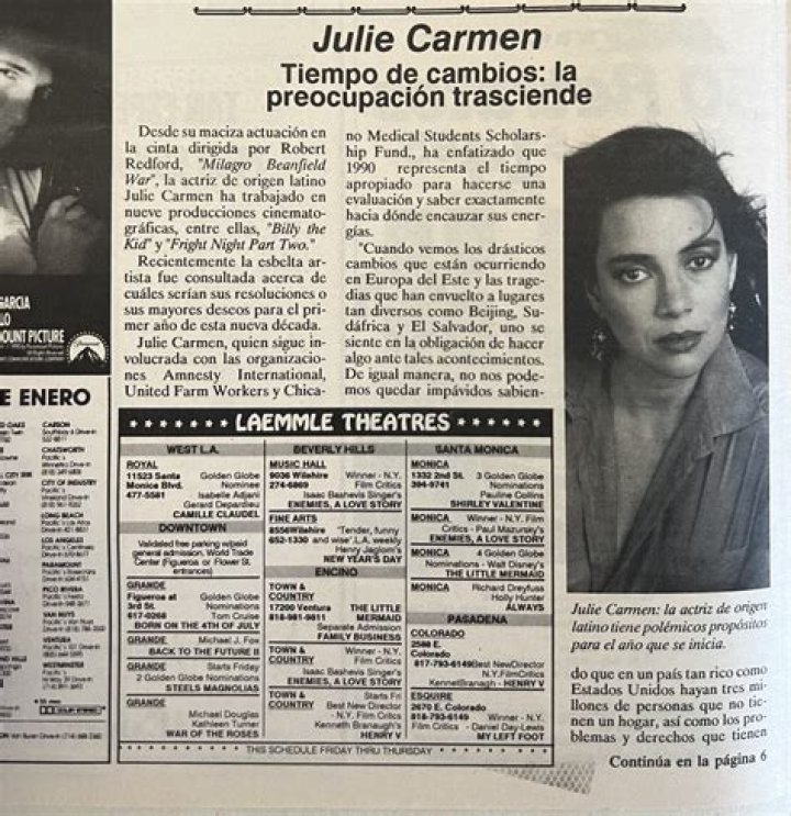 Julie Carmen Bio (Wiki) 