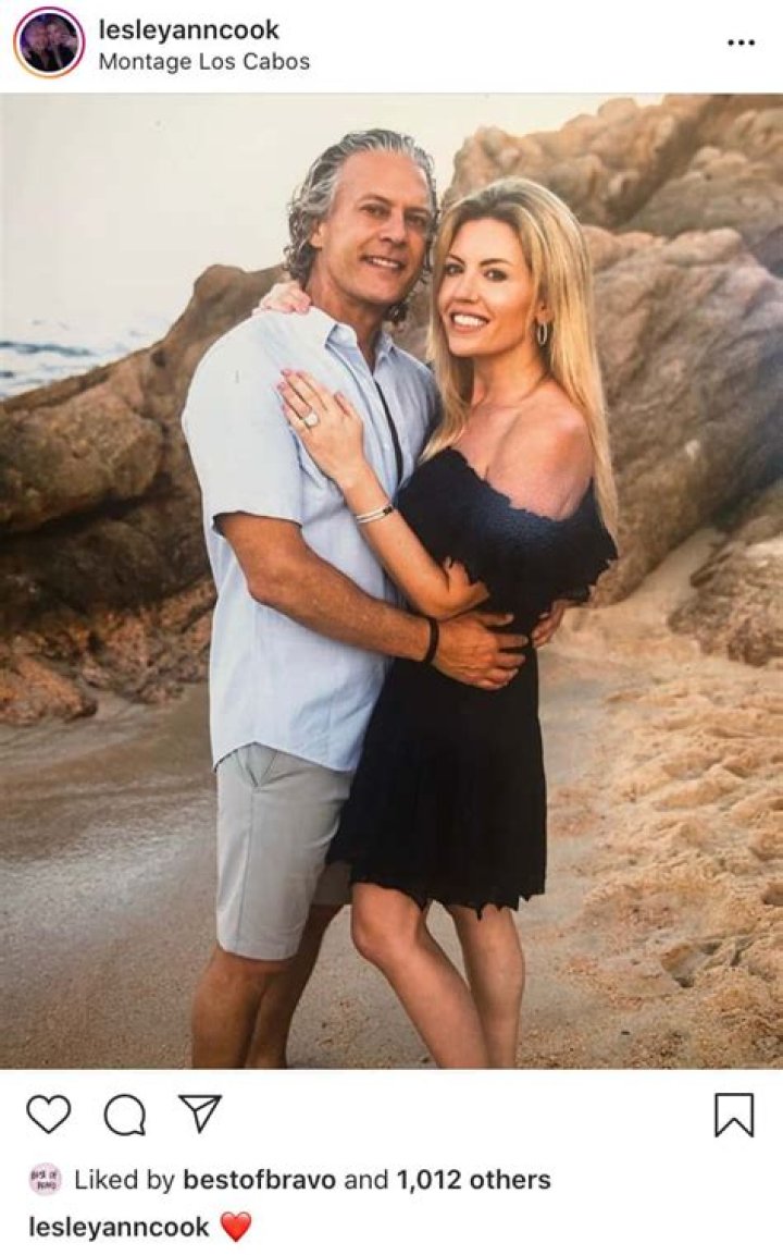 Lesley Cook and David Beador married in October 2020