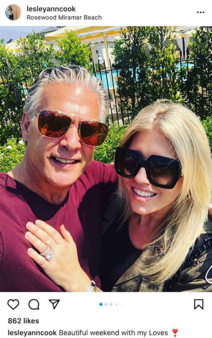 Lesley Cook and her husband David Beador spotted together in Yellowstone park.