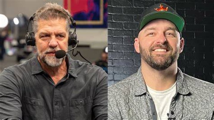 Mike Golic jr wearing black t-shirt