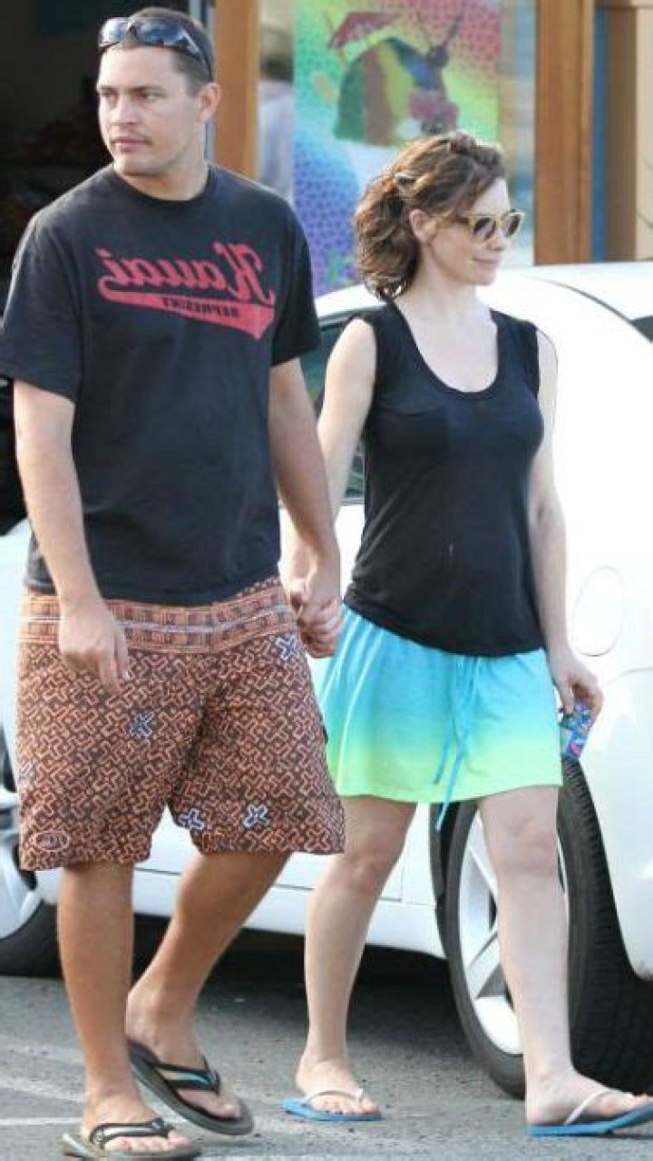 Norman Kali with girlfriend Evangeline Lilly.