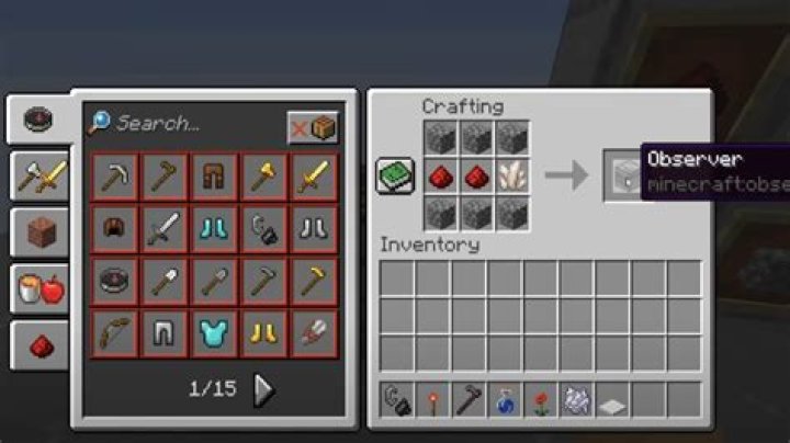 How to Make an Observer in Minecraft 1 Observer in Minecraft