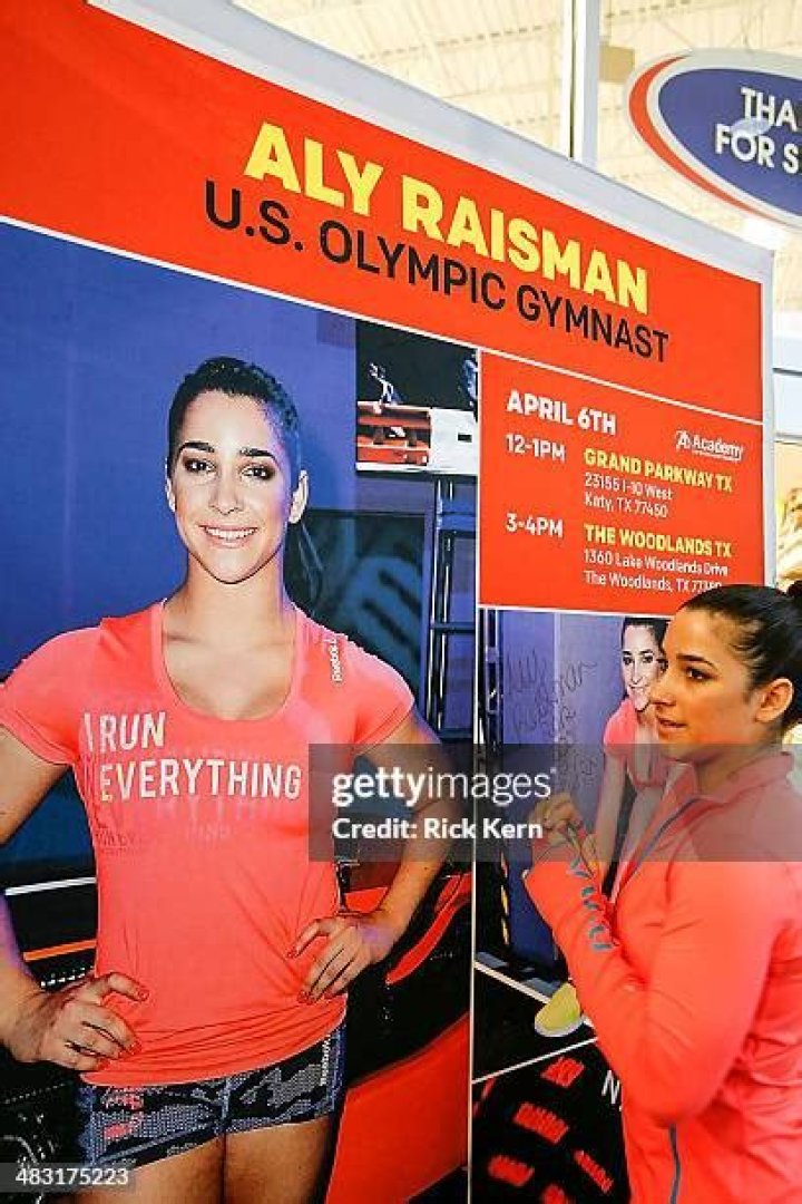 Olympic Gymnast Aly Raisman Makes A Special Appearance At Academy Sports + Outdoors In The Woodlands, TX on Behalf Of Reebok