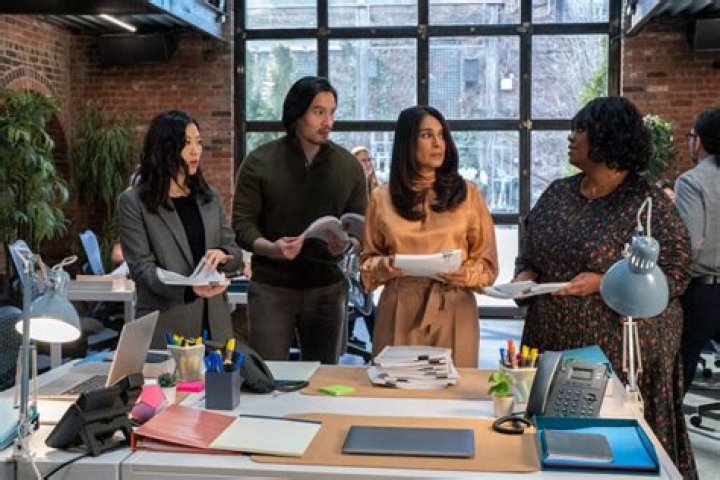 Partner Track. (L to R) Dominic Sherwood as Jeff Murphy, Arden Cho as Ingrid Yun in episode 101 of Partner Track. Cr. Vanessa Clifton/Netflix © 2022 Partner Track. (L to R) Dominic Sherwood as Jeff Murphy, Arden Cho as Ingrid Yun in episode 101 of Partner Track. Cr. Vanessa Clifton/Netflix © 2022