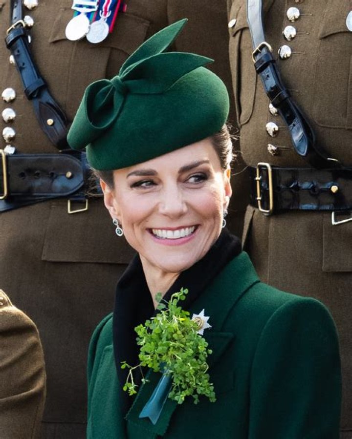 Princess Kate wearing shamrocks