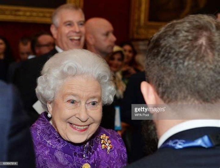 Queen Elizabeth II speaks to Joe and Jill Biden at the G7 Summit