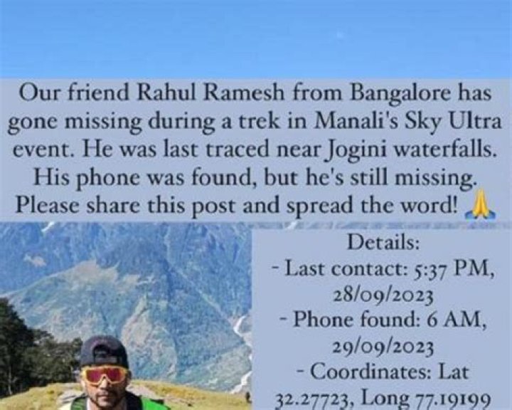 Rahul Ramesh Missing Person Manali: Is He Found Yet After Disappearance?
