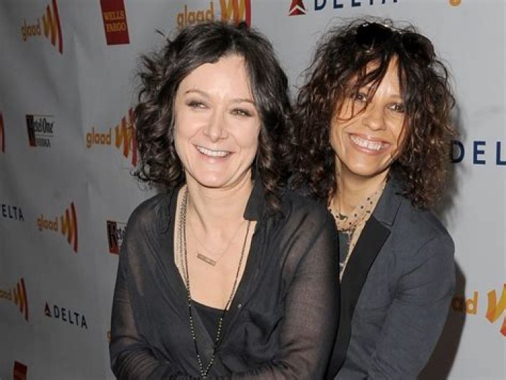 Sara Gilbert and Linda Perry with their son, Rhodes Emilio Gilbert Perry
