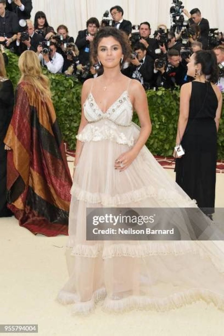 Selena Gomez attends the Heavenly Bodies: Fashion & The Catholic Imagination Costume Institute Gala at The Metropolitan Museum of Art on May 7,...
