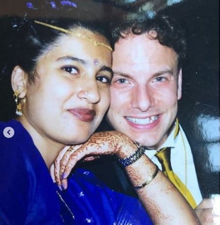 Sonali Kolhatkar with her husband and two adorbale kids