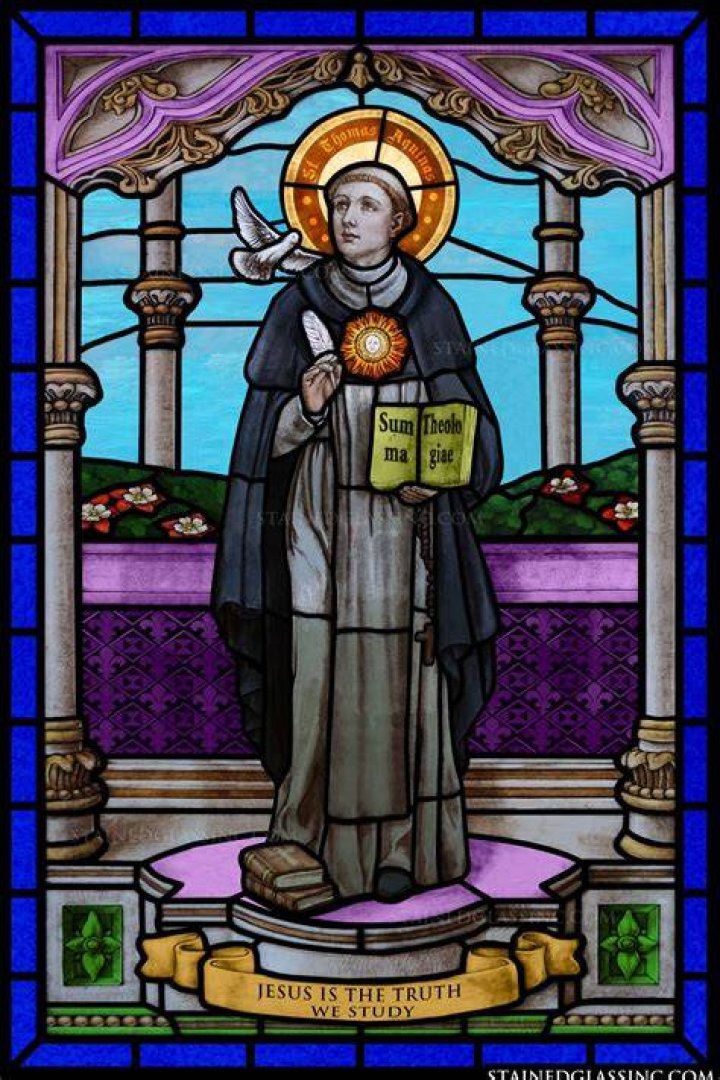Stained Glass Image of St. Valentine