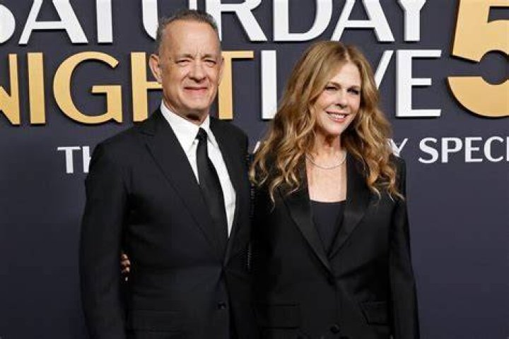 Tom and his wife, Rita in an Award show. know more about Tom Hank wedding, spouse, marital affairs, and other wedding details